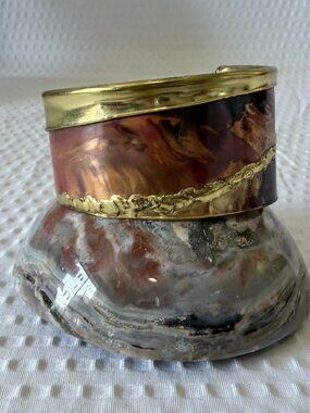 Handcrafted copper and brass Cuff Bracelet